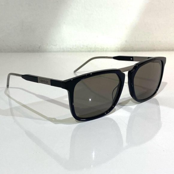 🔥 NEW MEN'S GUCCI BLACK & STEEL SUNGLASSES W/ CASE - Picture 3 of 10